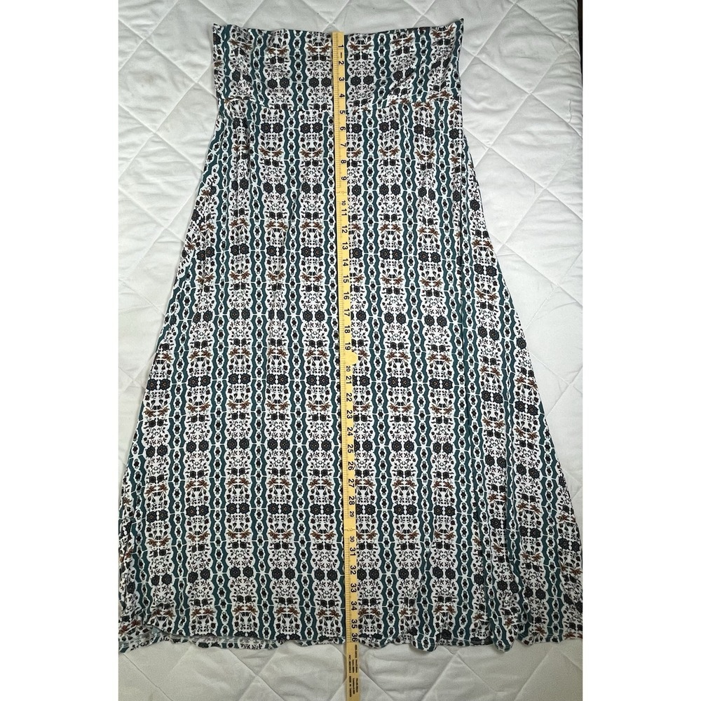 Loveappella Skirt Womens Medium Petite Boho Midi Maxi Stretch Floral Casual - Picture 5 of 10